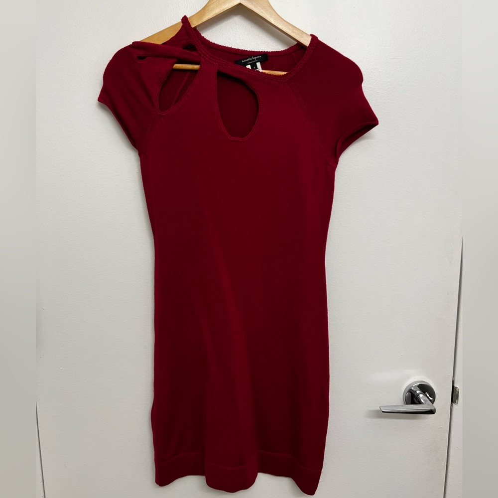 Nanette Lepore red short sleeve dress